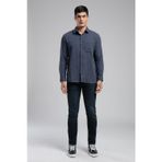 Lee Cooper Tiles Erkek Dokuma Uzun Kol Gömlek İndigo