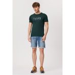 Lee Cooper Town Erkek %100 Pamuk O Yaka T-Shirt Koyu Yeşil