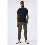 Lee Cooper Twingos 6 Erkek %100 Pamuk Pike O Yaka T-Shirt Siyah