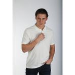 Lee Cooper Twins 1 Erkek %100 Pamuk Pike Polo Yaka T-shirt Ekru