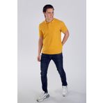 Lee Cooper Twins 1 Erkek %100 Pamuk Pike Polo Yaka T-shirt Hardal