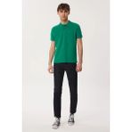 Lee Cooper Twins Erkek %100 Pamuk Polo Yaka T-Shirt Canlı Yeşil - 10-Yeşil