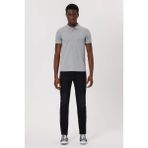 Lee Cooper Twins Erkek %100 Pamuk Polo Yaka T-Shirt Gri Melanj - 2XL