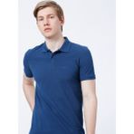 Lee Cooper Twins Erkek %100 Pamuk Polo Yaka T-Shirt İndigo - Mavi
