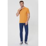 Lee Cooper Twins Erkek %100 Pamuk Polo Yaka T-Shirt Koyu Sarı