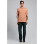 Lee Cooper Twins Erkek %100 Pamuk Polo Yaka T-Shirt Somon