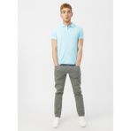 Lee Cooper Twins Erkek %100 Pamuk Polo Yaka T-Shirt Turkuaz