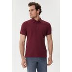Lee Cooper Tylen Erkek %100 Pamuk Polo Yaka T-Shirt Mürdüm