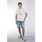 Lee Cooper Willy Erkek %100 Pamuk O Yaka T-shirt Beyaz