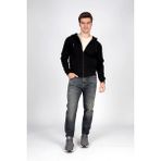 Lee Cooper Willy Erkek Kapüşonlu Polar Mont - Siyah