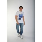 Lee Cooper Wince Erkek %100 Pamuk O Yaka T-Shirt Beyaz - 2XL