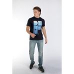 Lee Cooper Wince Erkek %100 Pamuk O Yaka T-shirt Siyah