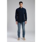 Lee Cooper Wornes Erkek Kadife Uzun Kol Gömlek Lacivert