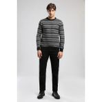 Lee Cooper Yuvarlak Yaka Regular Fit Siyah - Antrasit Erkek Kazak 261 Lcm 241023 Mıguel Siyah-Antra - 2XL