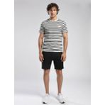 Lee Cooper Yuvarlak Yaka Siyah Erkek T-Shirt 252 LCM 242064 EDDY EKRU-SİYAH