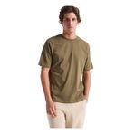 Lee Cooper Yuvarlak Yaka T-Shirt, M, 5003310896, Haki, Erkek
