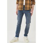 Lee Erkek Luke Slim Fit Düşük Bel Denim Esnek Jean Kot Pantolon - 32 / 30 - Çelik Mavi