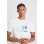 Lee Erkek Minimalist T-Shirt - Kısa Kol Yuvarlak Yaka - Günlük Stil