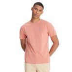 Lee Erkek T-Shirt Lightweight SS Small Logo, Pembe, XS