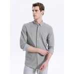 Lee Gri Melanj Slim Fit Oxford Gömlek, S, 5003356565, Gri Melanj, Erkek