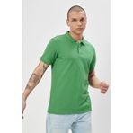 Lee L211810303 Polo Yaka Turkuaz Erkek T-Shirt