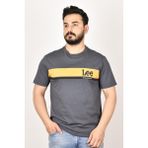 Lee L211918003 Antrasit Bisiklet Yaka Erkek T-Shirt - 3XL