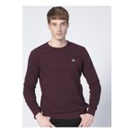 Lee L212149810 Knitwear Crew Neck Düz Şarap Bisiklet Yaka Regular Fit Erkek Kazak