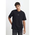 Lee L222001001 Siyah Lose Fit Bisiklet Yaka Erkek %100 Pamuklu T-Shirt
