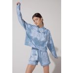 Lee L231230400 Kapüşon Yaka Mavi Kadın Sweatshirt
