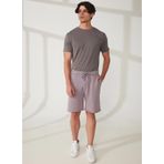 Lee L231408505 Regular Fit Lila Erkek Sweat Şort