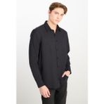Lee L2510557001 Siyah Erkek %100 Pamuk Regular Fit Normal Kesim Uzun Kollu Gömlek - XL