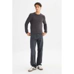 Lee L2520364220 Kahve Erkek Regular Fit Triko Kazak - 2XL
