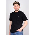 Lee L60UFQ01 Siyah Önü Yazılı Bisiklet Yaka Erkek T-shirt