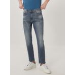 Lee L733NKUQ Light Gri Erkek Austin Regular Tape Kırmızı Denim Jean Pantolon