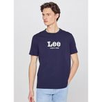 Lee Lacivert Erkek Regular Fit Yazı Baskılı T-Shirt L2510154410 Regular Fit Aplikeli