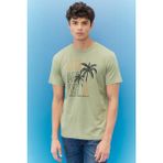 Lee Lee Lightweight Graphic Erkek Yeşil Bisiklet Yaka Tişört