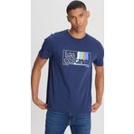 Lee LL07FE410 Lacivert Bisiklet Yaka Erkek T-Shirt