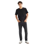 Lee Luke Pamuklu Slim Tapered Fit Düşük Bel Dar Paça Jeans Kot Pantolon, 33-34, ML719IZHL 001, SİYAH, Erkek