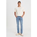 Lee Luke Slim Fit Dar Kesim Normal Bel Mavi Esnek Erkek Jean