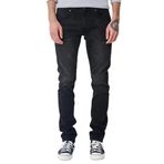Lee Luke Slim Fit Düşük Bel Siyah Jean Kot Pantolon, 30/32, L719, Asfalt Siyahı, Erkek
