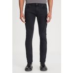 Lee Malone Skinny Fit Dar Kesim Düşük Bel Çok Dar Paça Siyah Erkek Esnek Jean Denim Kot Pantolon