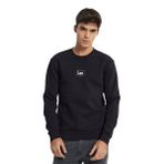 Lee Mid Logo Baskılı Erkek Sweatshirt Siyah M