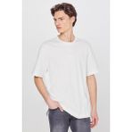 Lee Mid Logo Erkek T-Shirt L2520302102 Off White - Gloss White