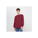 Lee Regular Fit Normal Kesim %100 Pamuk Bisiklet Yaka Erkek İçi Polarlı Şardonlu Bordo Sweatshirt