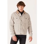 Lee Regular Fit Normal Kesim %100 Pamuk Sherpa Yaka Bej Kadife Ceket