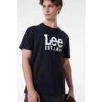 Lee Regular Fit Normal Kesim Bisiklet Yaka %100 Pamuk Siyah Erkek T-shirt
