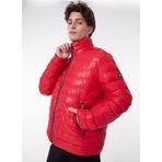 Lee Regular Fit Normal Kesim Dik Yaka Erkek Fermuarlı Kırmızı Şişme Mont L222378, Red, XXL
