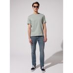 Lee Regular Fit%100 Pamuk Bisiklet Yaka Kısa Kol Erkek Tişört, Mint Yeşili