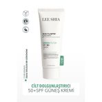 Lee Shia Cilt Dolgunlaştırıcı 50+ SPF Güneş Kremi - 75 ml - Yüksek Koruma (Cica, Hyalüronik Asit, Niasinamid)