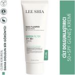 Lee Shia - Green Filter Cilt Dolgunlaştırıcı 50+ SPF Güneş Kremi - 75 ml - Yüksek Koruma ve Nemlendirici Bakım (Cica, Hyalüronik Asit, Niasinamid)